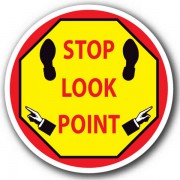 DuraStripe rond veiligheidsteken / STOP LOOK POINT
